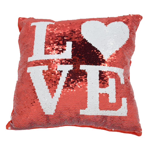 Red Sequin Pillow