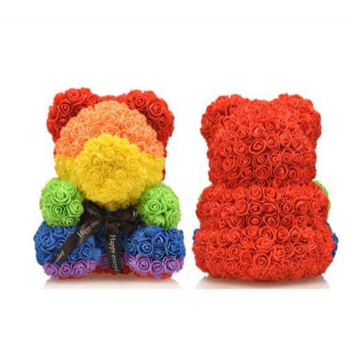 Colorful Rose Bear