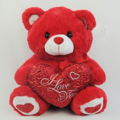 RED BEAR WITH HEART