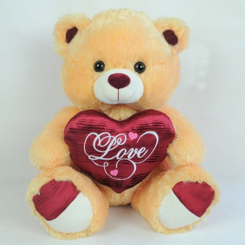 LIGHT BROWN BEAR WITH HEART