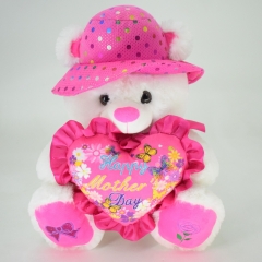 BEAR WITH HEART/HAT