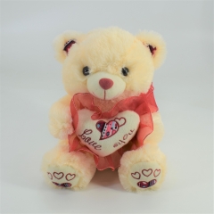 BEIGE BEAR WITH HEART