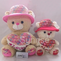 Teddy Bear With Various Heart And Heart