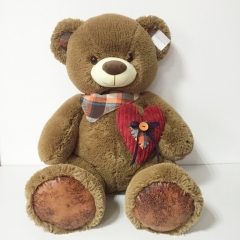 Plush Bear With Triangle Towel / Scarf