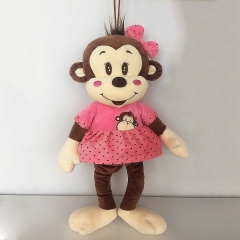 Plush Monkey With Skirt/Shirt