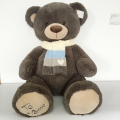 Plush Bear With Triangle Towel / Scarf