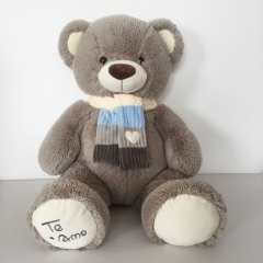 Plush Bear With Triangle Towel / Scarf