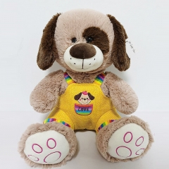 Plush Dog on Overall