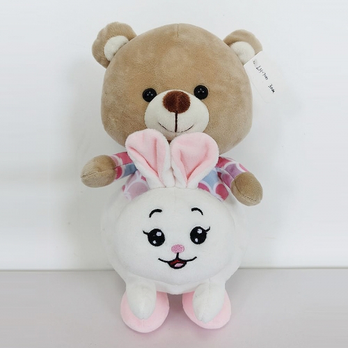 Plush Bear on Rabbit/Frog/Tiger