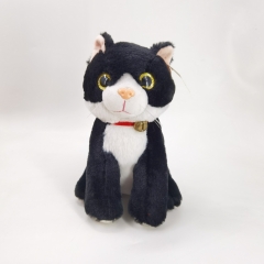 Plush Black and Grey Cat