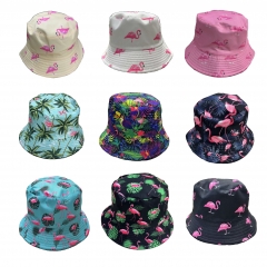 Tropical Print Bucket Hat (Assorted Palm Leaf Designs)