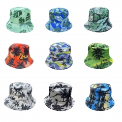 Tropical Print Bucket Hat (Assorted Palm Leaf Designs)