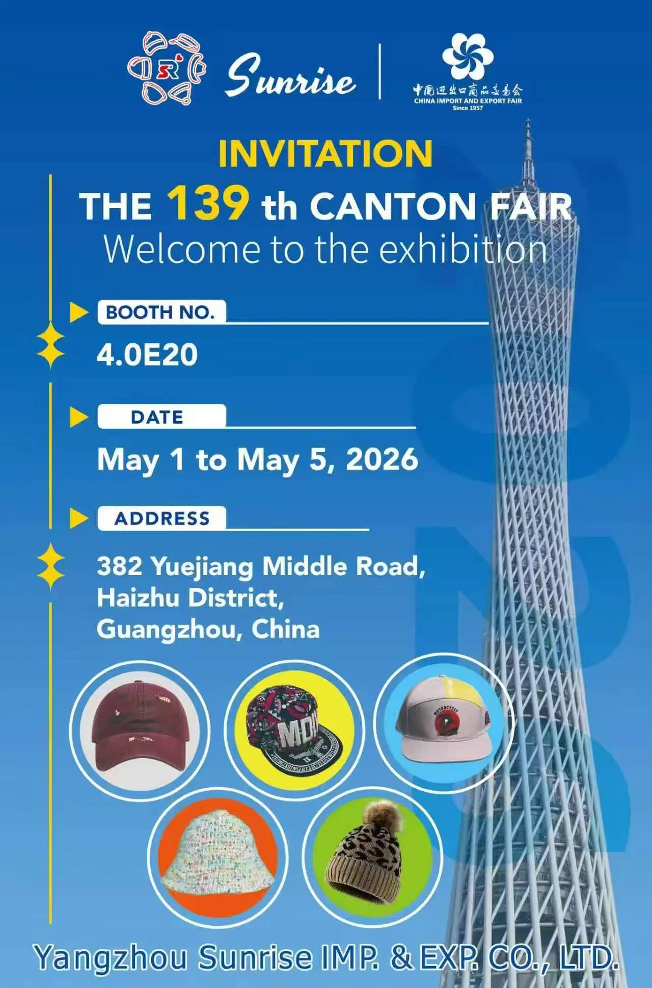 CANTON FAIR HATS